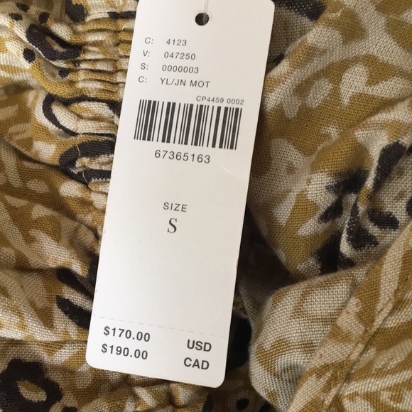 NWT Anthropologie KOPAL Myra Small jumpsuit wide leg, ruffled off shoulder Sz S - Picture 4 of 12